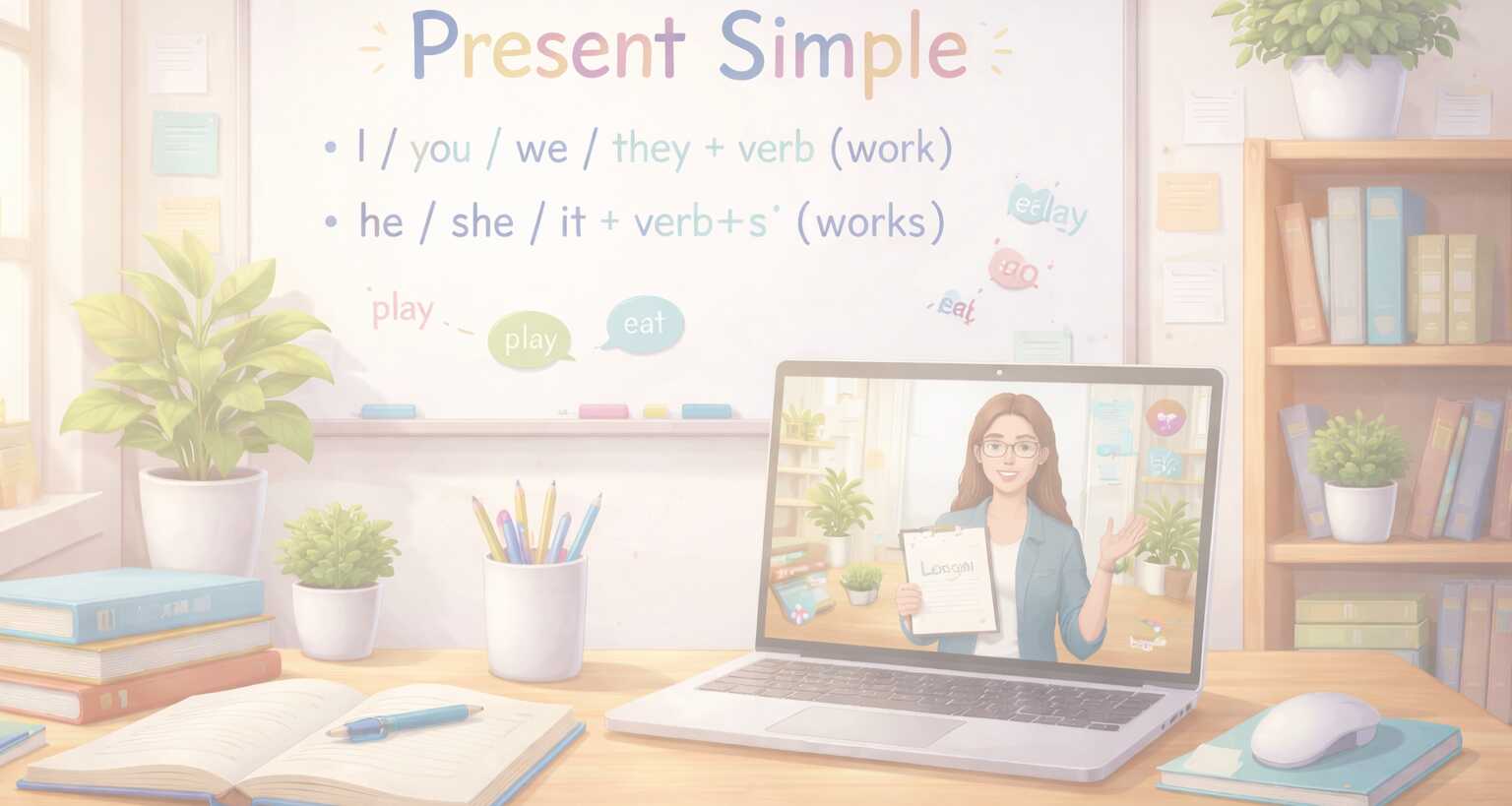 Present Simple – כל מה שצריך לדעת | רונית בצלאל | שיעור זום ממוקד