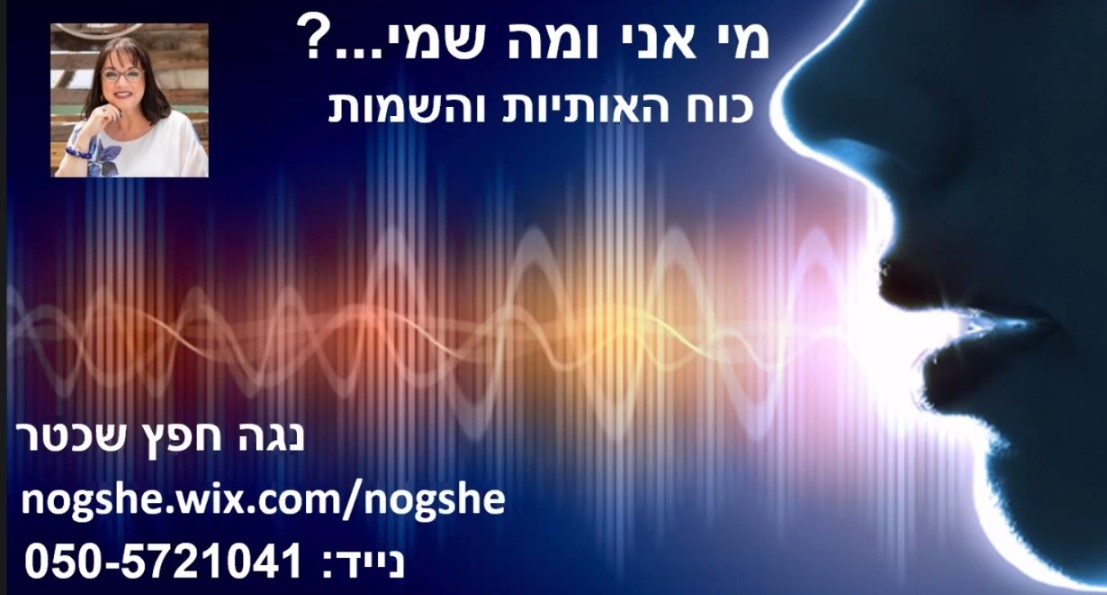 מי אני ומה שמי ~ על כוח האותיות והשמות